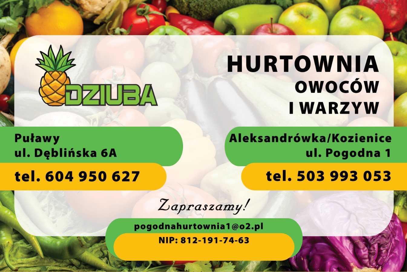 hurtownia owoców DĘBLIN